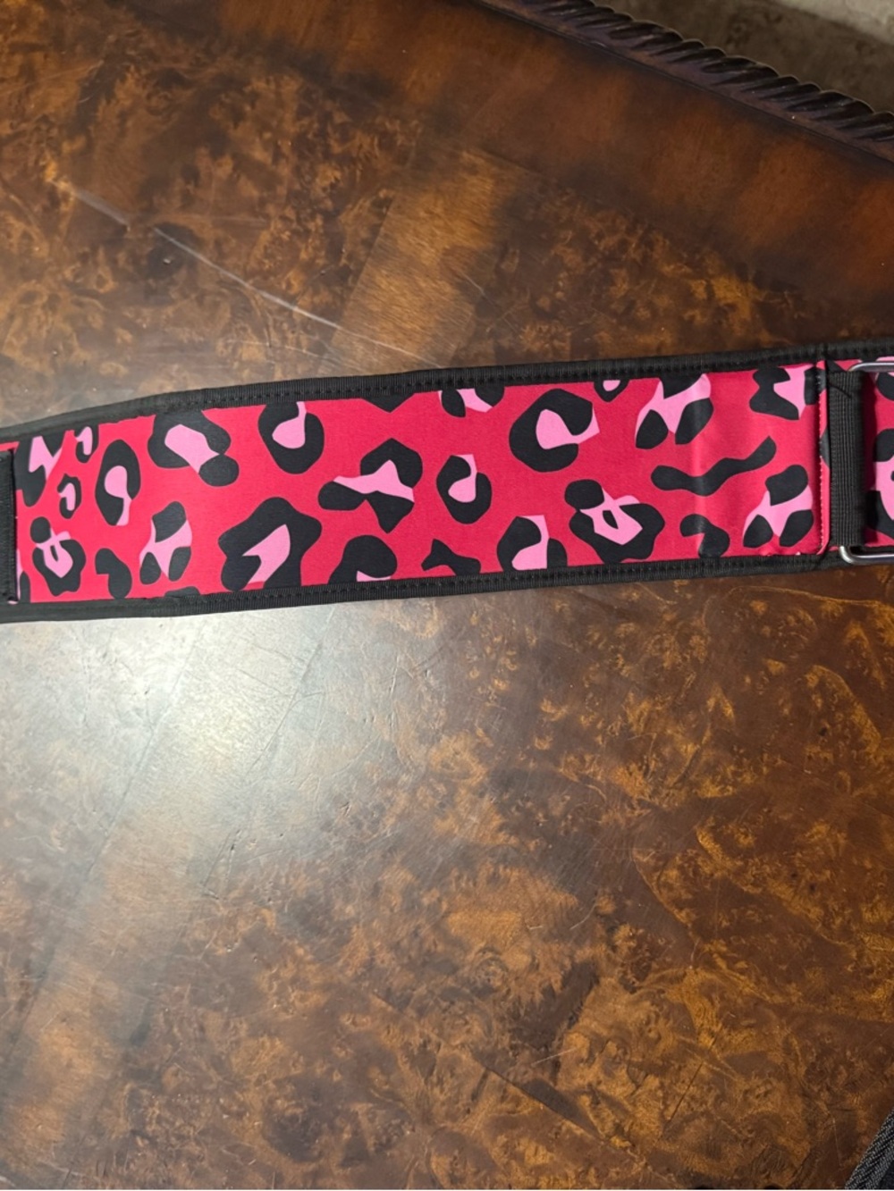 Pink Leopard Print Adjustable Strap - Women